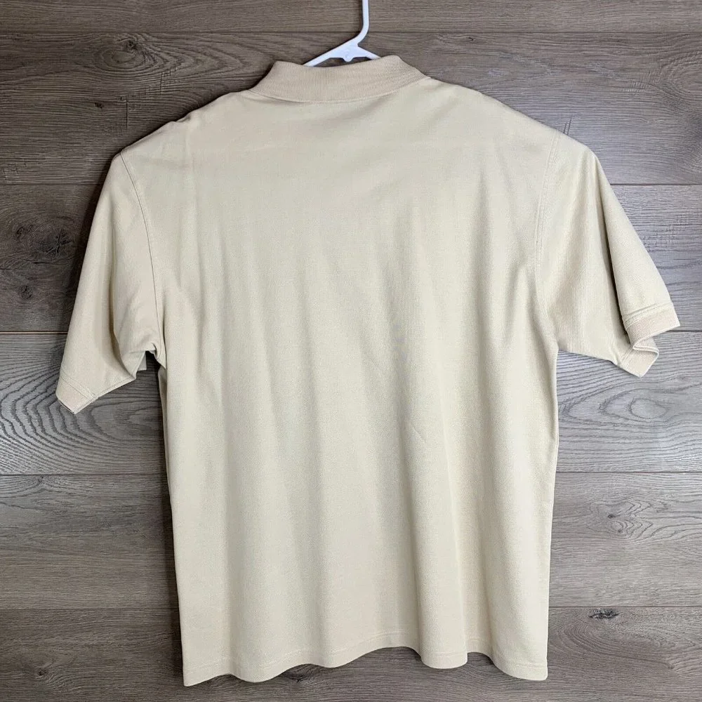 Augusta National Golf Shop 60's Two Ply  Mens Polo Shirt X Large Tan SS Collared - Picture 6 of 8